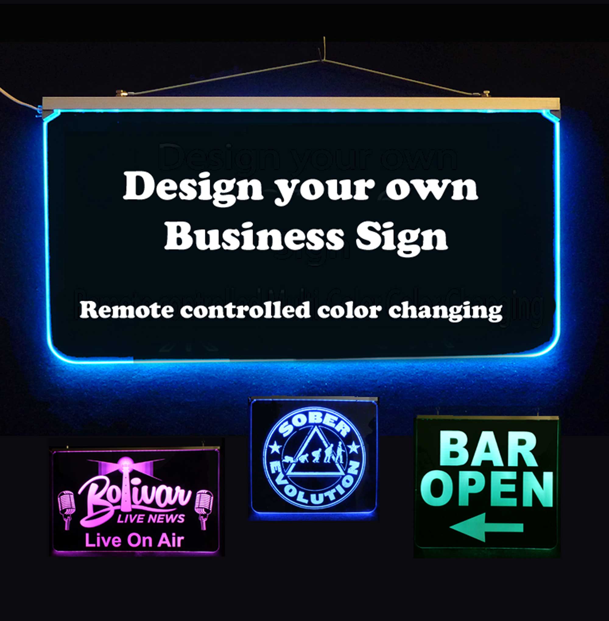 Custom Business sign, Custom Logo sign, LED Sign